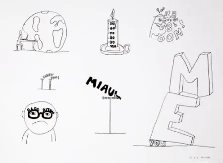 Lithograph Breuning  - Random thoughts about life 7