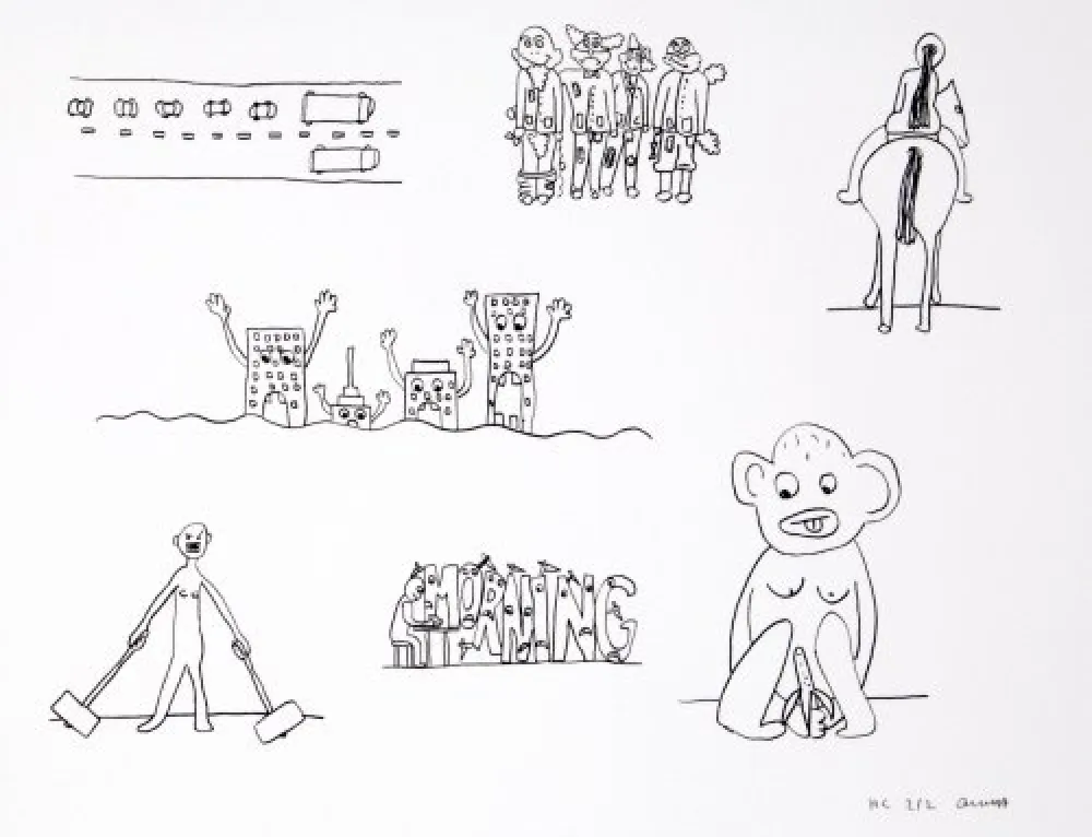 Lithograph Breuning  - Random thoughts about life 9