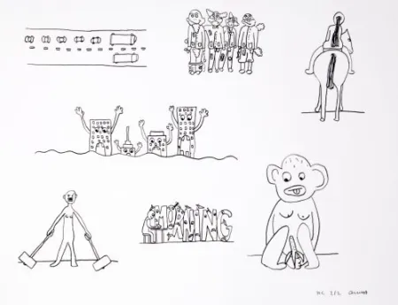 Lithograph Breuning  - Random thoughts about life 9