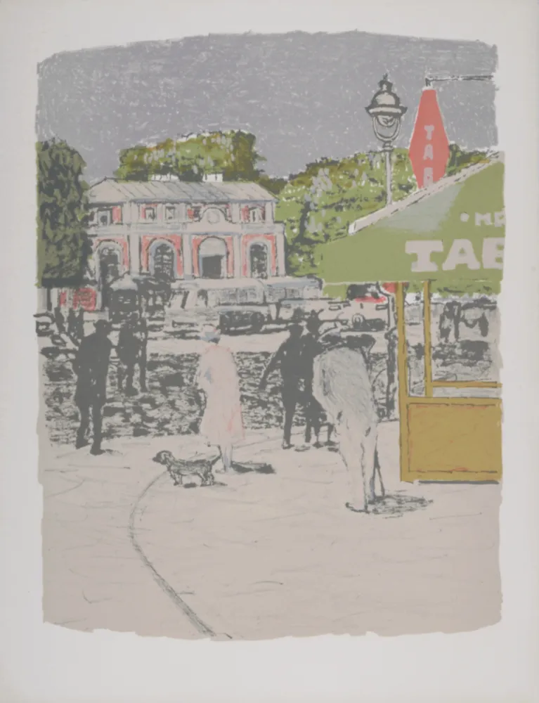 Lithograph Brianchon - Flâneries, 1962