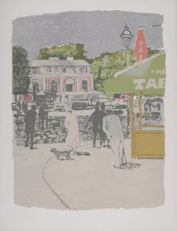 Lithograph Brianchon - Flâneries, 1962