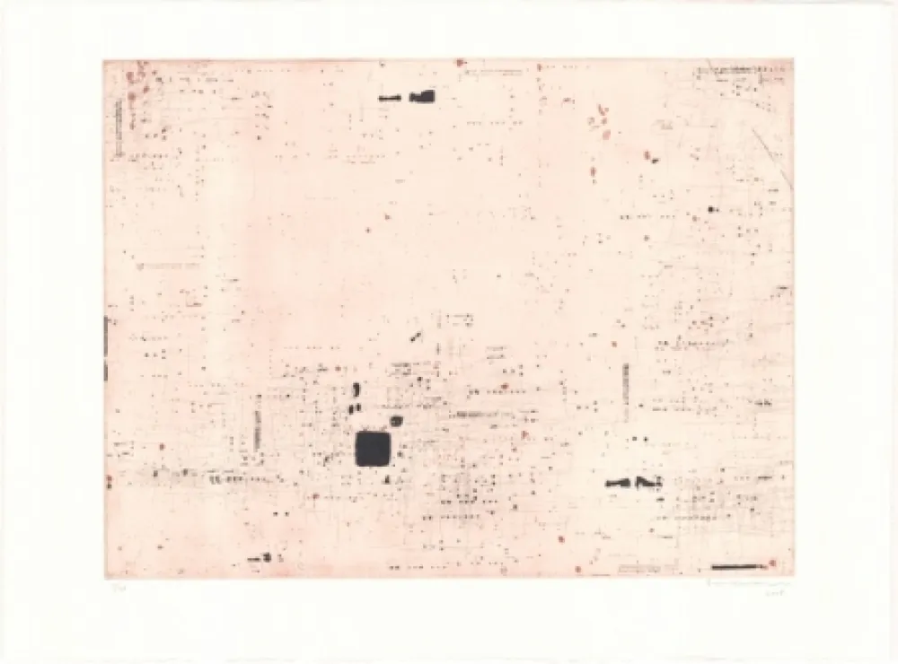 Lithograph Brinkmann - Série Barcelone XI