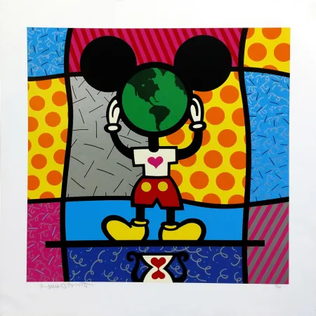 Screenprint Britto - MICKEY'S WORLD