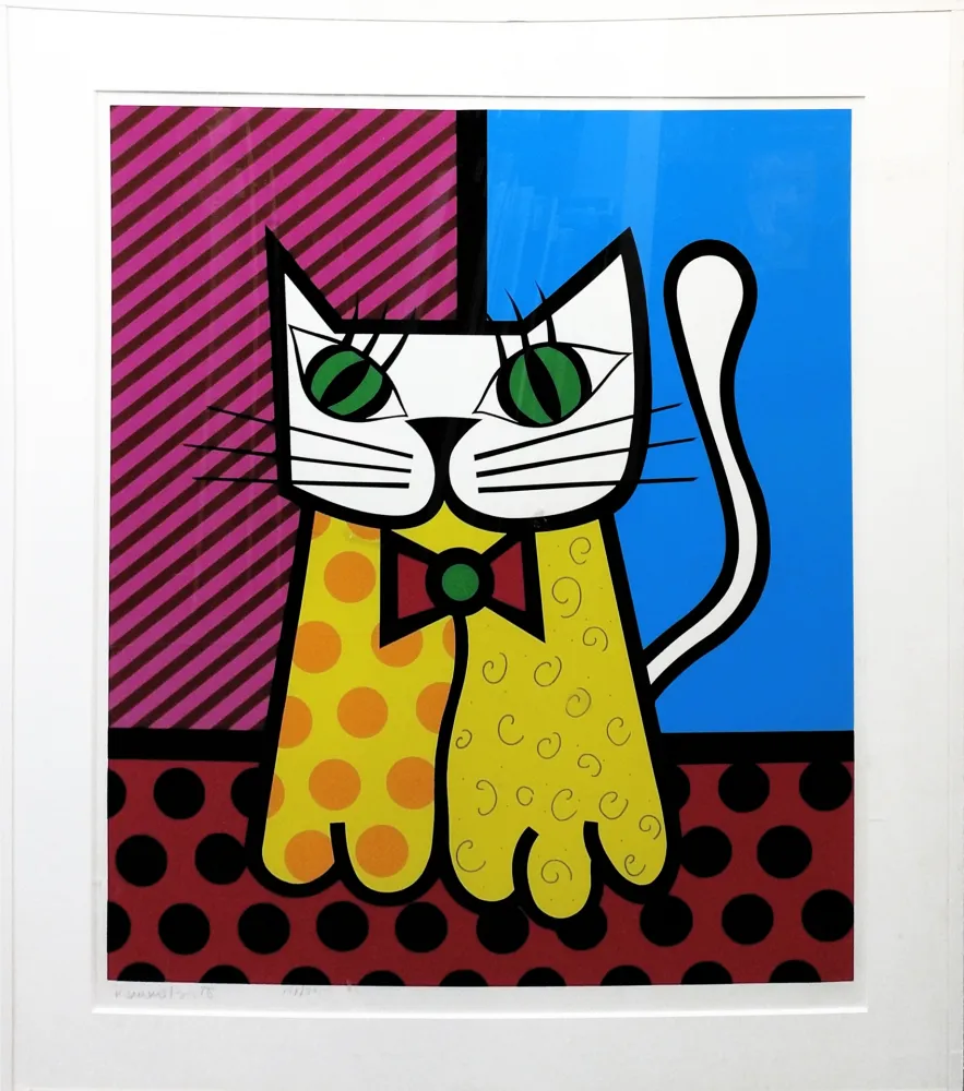 Screenprint Britto - THE CAT