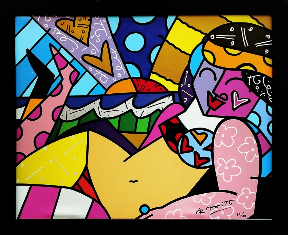Screenprint Britto - UNKNOWN (BEACH)
