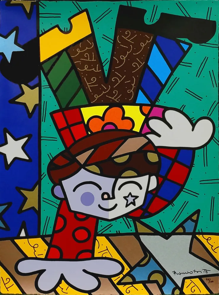 Screenprint Britto - UPSIDEDOWN TOO