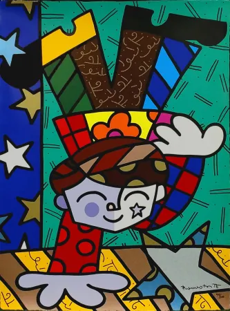 Screenprint Britto - UPSIDEDOWN TOO