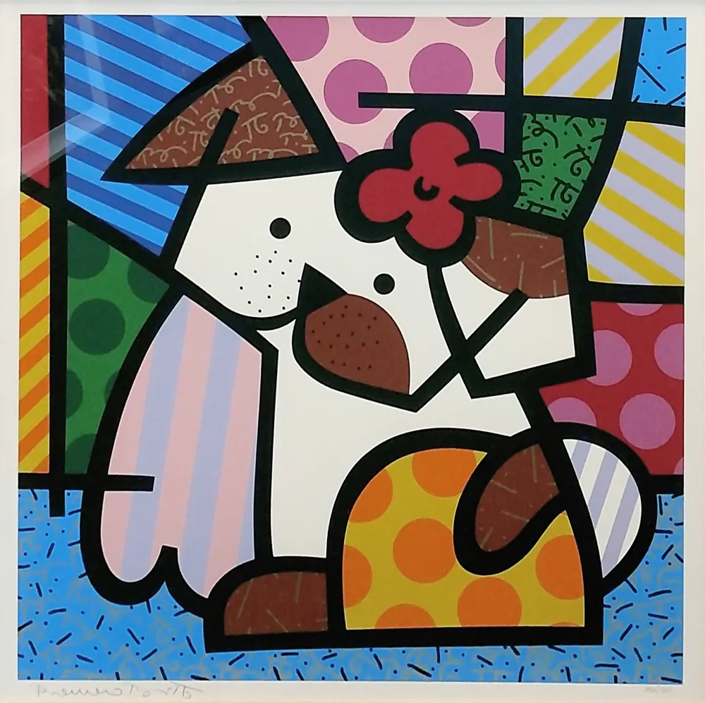 Screenprint Britto - VALLEY DOG