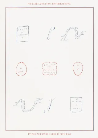 Screenprint Broodthaers - Rébus