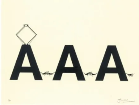 Lithograph Brossa - Comboi