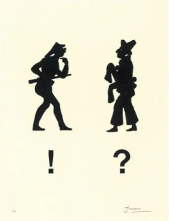 Lithograph Brossa - Diàleg