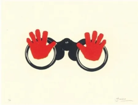 Lithograph Brossa - Poema visual 16