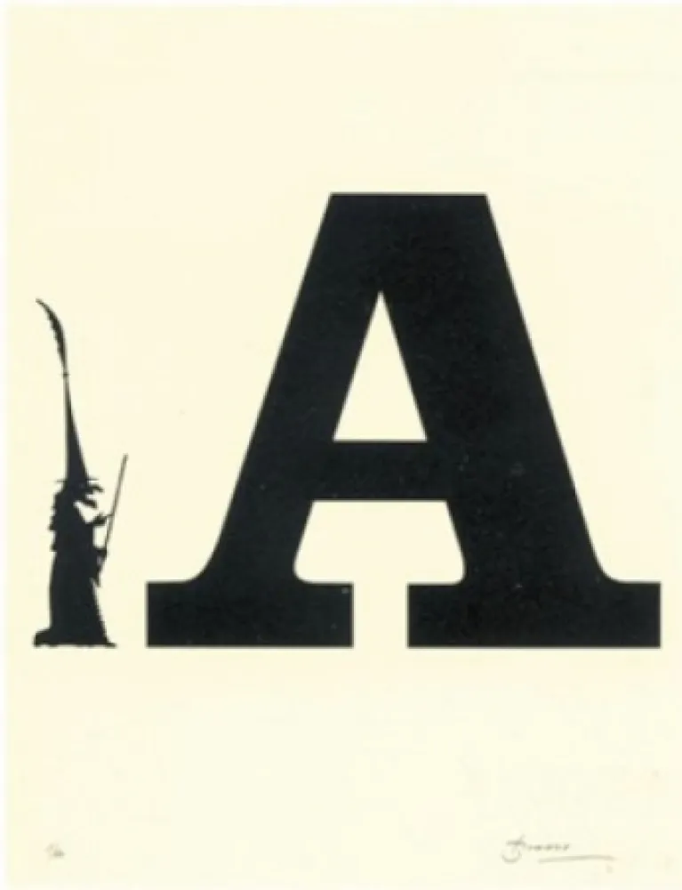 Lithograph Brossa - Poema visual 5