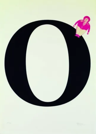 Lithograph Brossa - Poema Visual Ceret i Colliure