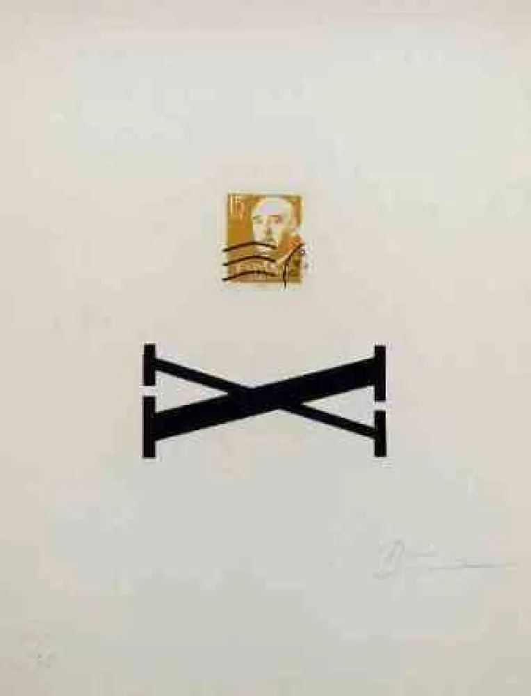 Screenprint Brossa - Poema Visual - Franco