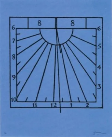Lithograph Brossa - Rellotge de sol
