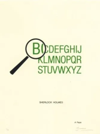 Lithograph Brossa - Sherlock Holmes