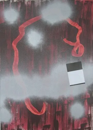 Lithograph Broto - Linea Roja