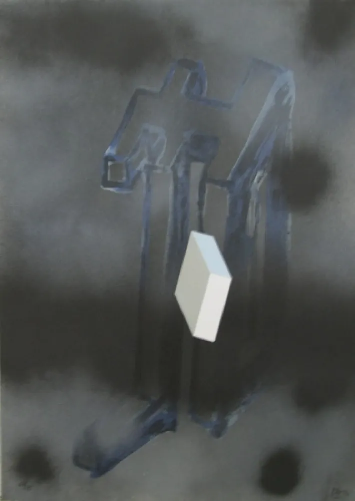 Lithograph Broto - Perspective