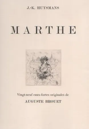 Engraving Brouet - Marthe