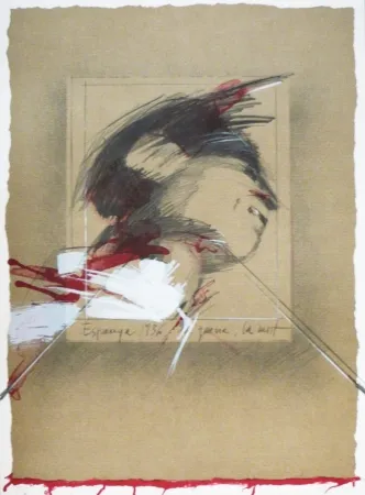 Lithograph Bru - Espagne 1936