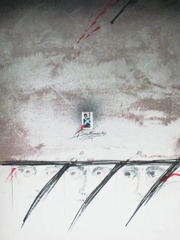 Lithograph Bru - Jose Hernandez 