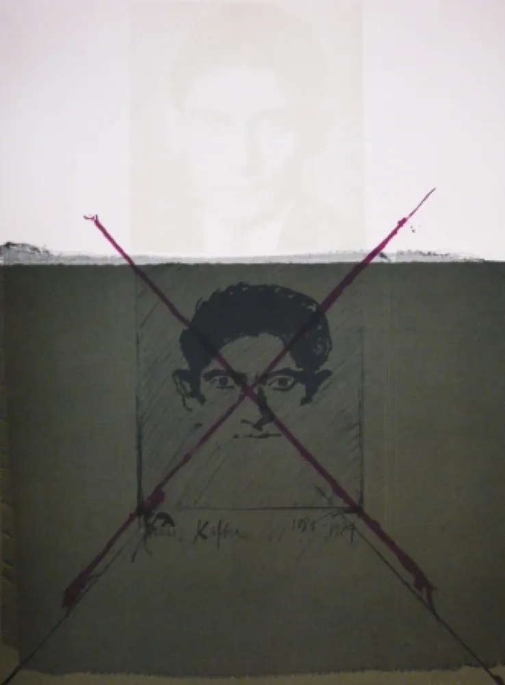 Lithograph Bru - Kafka
