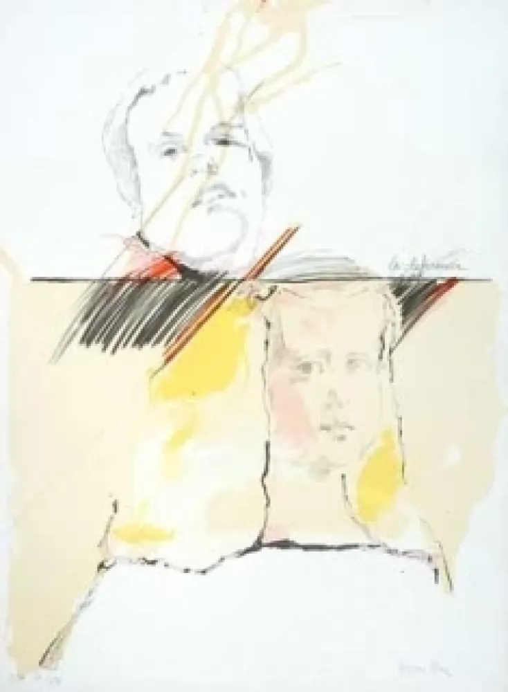 Lithograph Bru - La diferencia Velasquez