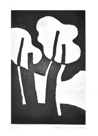 Etching Brueder - Jardin 1