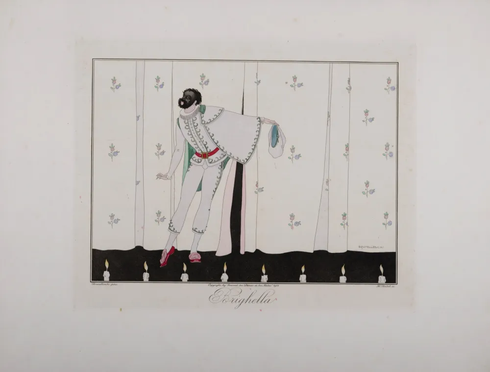 Etching Brunelleschi - Brighella, 1914 - Masterpiece!