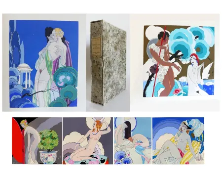 Illustrated Book Brunelleschi - Pierre Louÿs : LES AVENTURES DU ROI PAUSOLE. Avec 17 pochoirs hors-texte (Paris 1930)