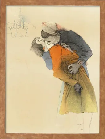 Lithograph Bruni - Love Parade New York