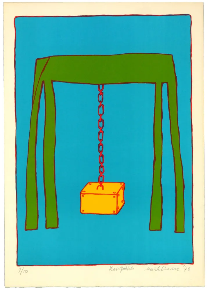 Lithograph Brusse - Sans titre