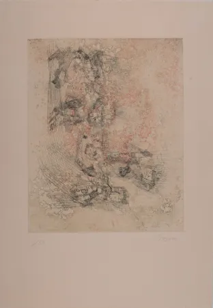 Engraving Bryen - Composition, 1967