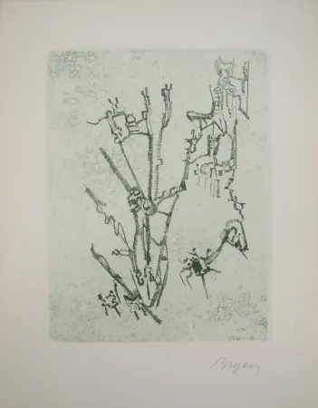 Etching Bryen - Construction abstraite