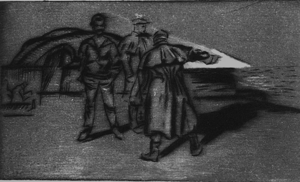 Drypoint Bucci - Il faro di Riva