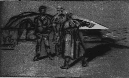 Drypoint Bucci - Il faro di Riva