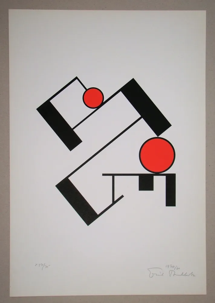 Screenprint Buchholz - Composition, 1920