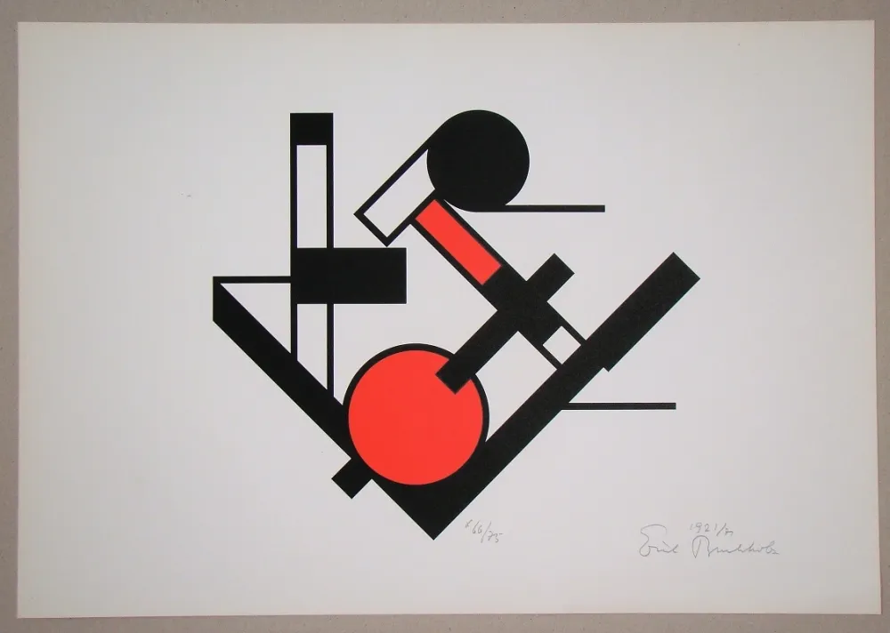 Screenprint Buchholz - Composition, 1921