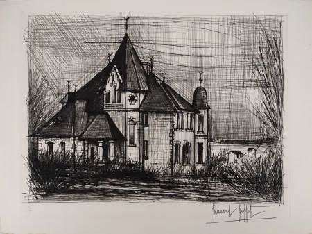 Etching Buffet - Bretagne : Le Chateau de la Vallée