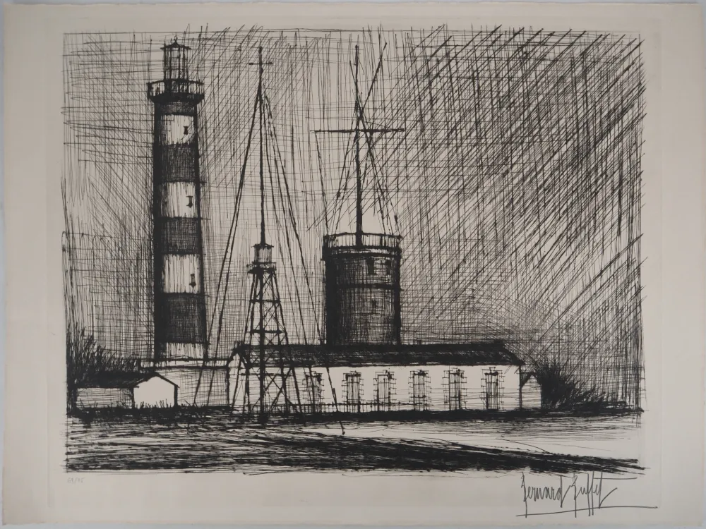 Etching Buffet - Bretagne : Le phare