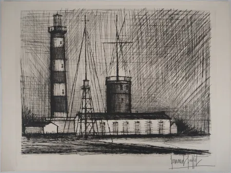 Etching Buffet - Bretagne : Le phare