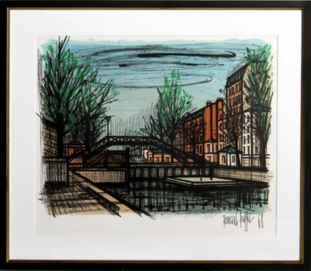 Lithograph Buffet - Canal St. Martin