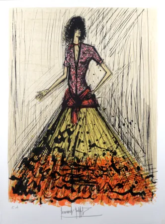 Lithograph Buffet - Carmen en contrebandier, 1981 - Hand-signed!