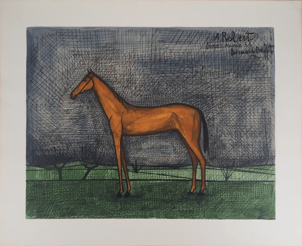 Lithograph Buffet - Cheval : le pur sang