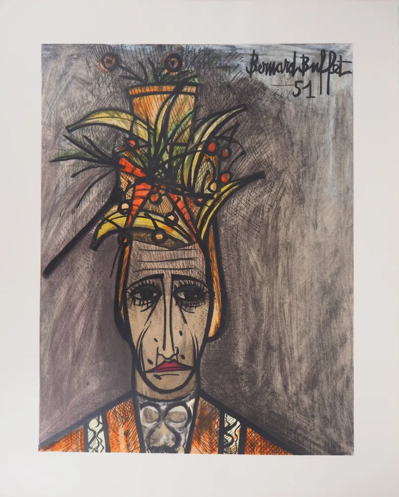 Lithograph Buffet - Clown du carnaval