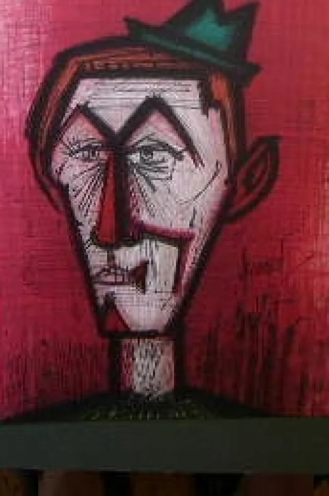 Lithograph Buffet - Clown rouge