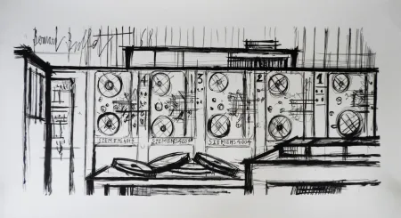 Lithograph Buffet - Computer, Siemens,