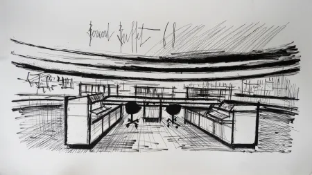 Lithograph Buffet - Control Room, Siemens,