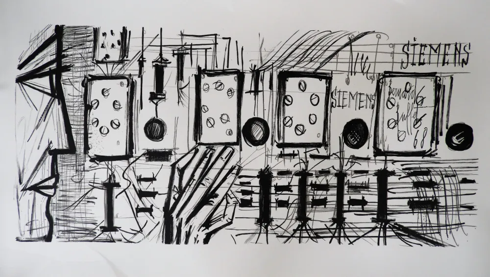 Lithograph Buffet - Electronic Circuits, Siemens,